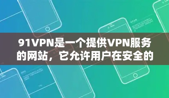 91VPN是一个提供VPN服务的网站，它允许用户在安全的网络环境中进行视频会议、文件传输或其他网络服务。如果你希望使用91VPN，通常需要通过付费服务才能获得安全的连接