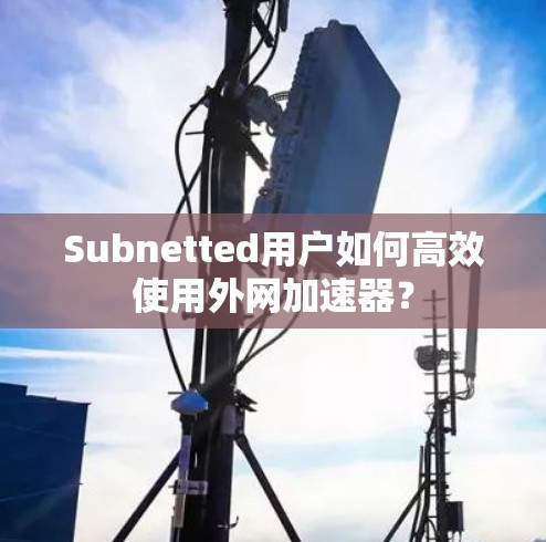 Subnetted用户如何高效使用外网加速器? Subnetted用户如何高效使用外网加速器?